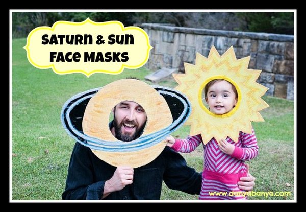 How to make Sun and Saturn Face Masks – Danya Banya