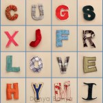 Fabric letters