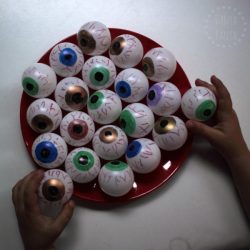 DIY bloodshot eyeballs