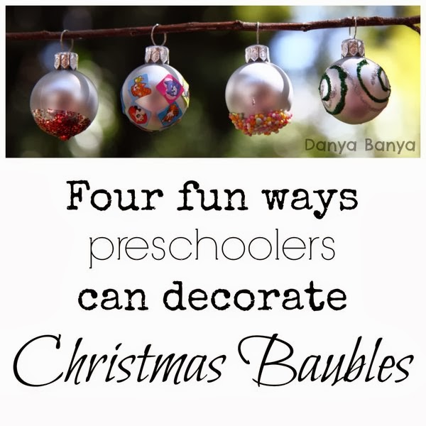 Decorating Christmas Baubles