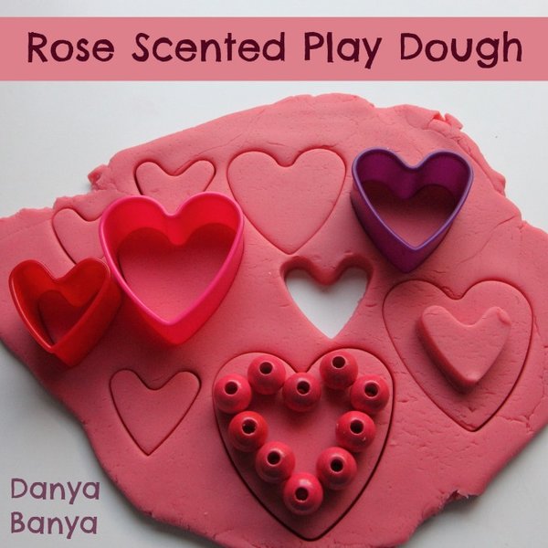 Rose Scented No Cook Play Dough – Danya Banya