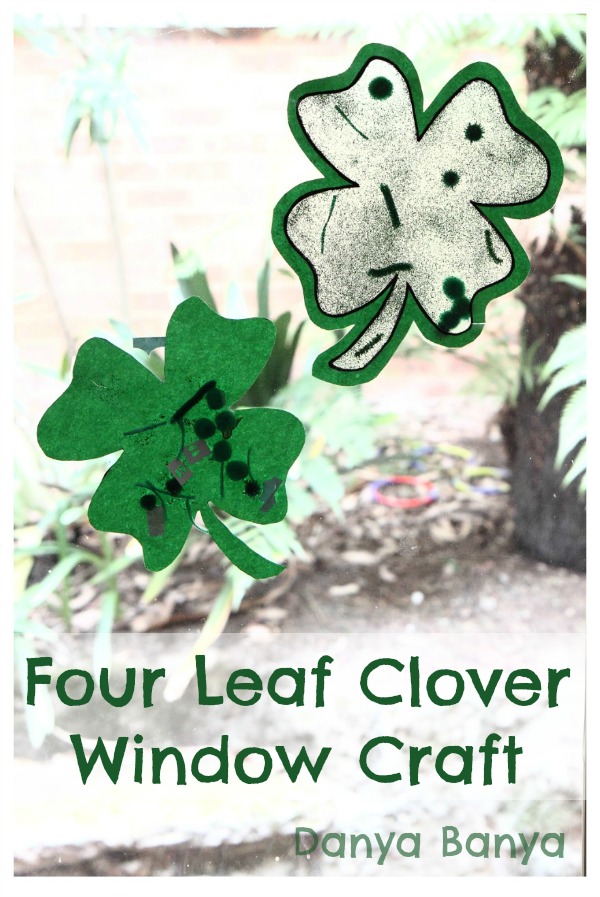 Four Leaf Clover Window Craft
