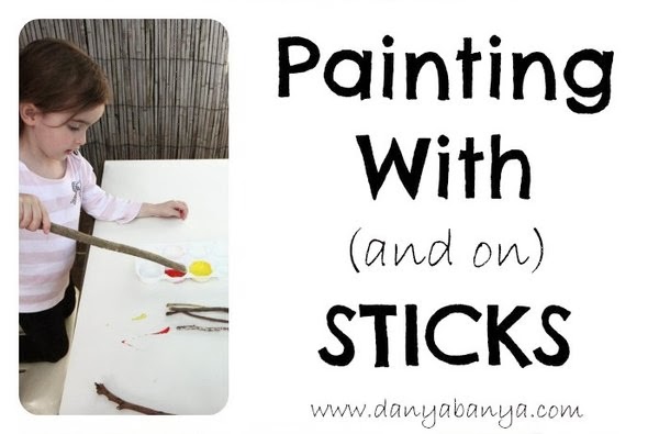 Painting with and on sticks