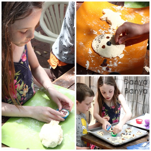 Decorating the bread dough