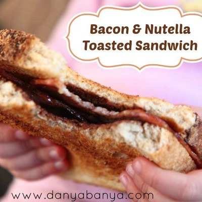 Bacon Nutella Toasted Sandwich