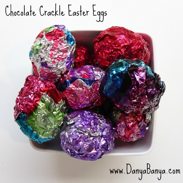 Chocolate Crackle Easter Eggs