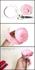 How to Make a Paper Plate Rose β Danya Banya