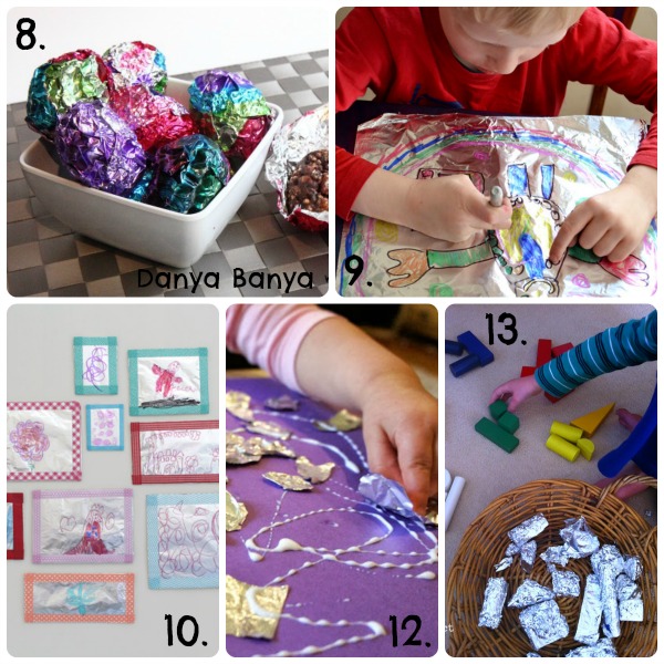 Aluminum Foil Moon Sensory Craft - Mommy's Bundle