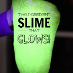 Two ingredient Slime that Glows