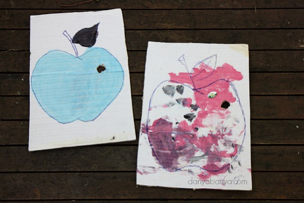 Apple craft for toddlers and preschoolers