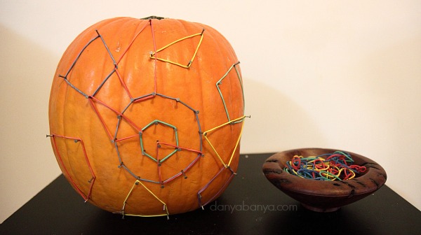 Pumpkin geoboard