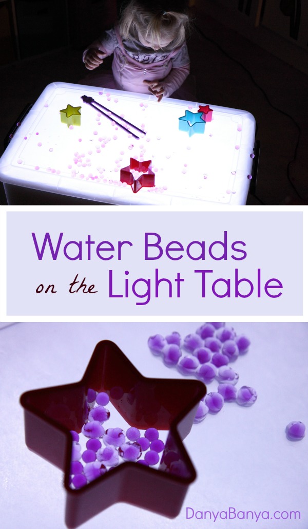 Water Beads on the Light Table