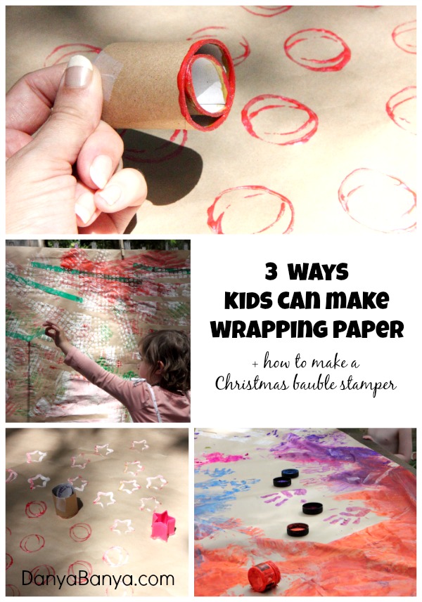 How To Make Your Own Wrapping Paper With Children