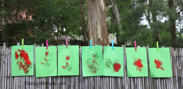 Bubble wrap printing art for preschoolers