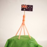 Aussie Kids Craft Idea make a replica Australian Parliament House flagmast using bendy straws from Danya Banya blog