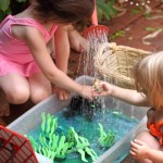 Summer ocean themed water play in the backyard ~ Danya Banya