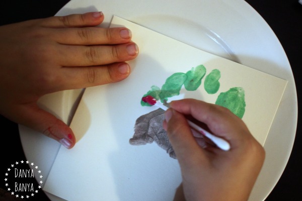 Painting TMNT masks onto the toeprints