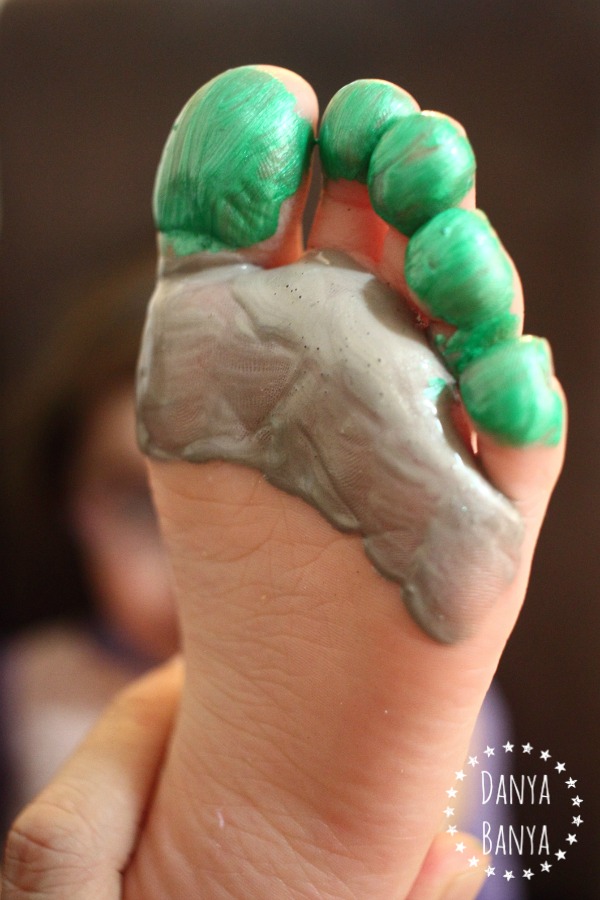 Painting a TMNT footprint