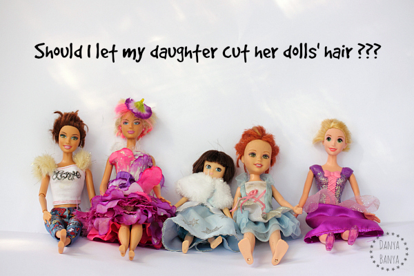 barbie with cut hair