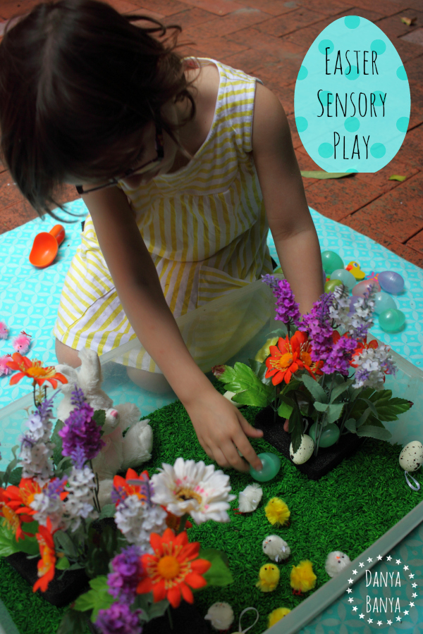 Easter sensory play for kids