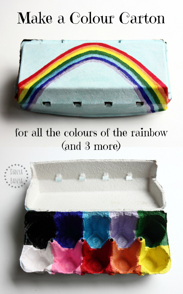 Make a colour carton - for all the colours of the rainbow (and 3 more)