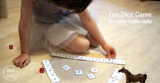 Fun Dice Game for early maths skills