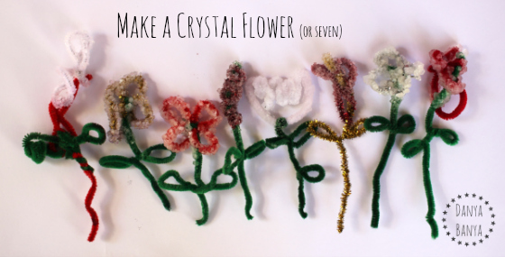 Make a crystal flower (or seven)