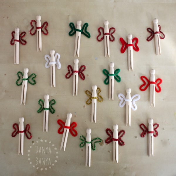 Clothespin peg fairies