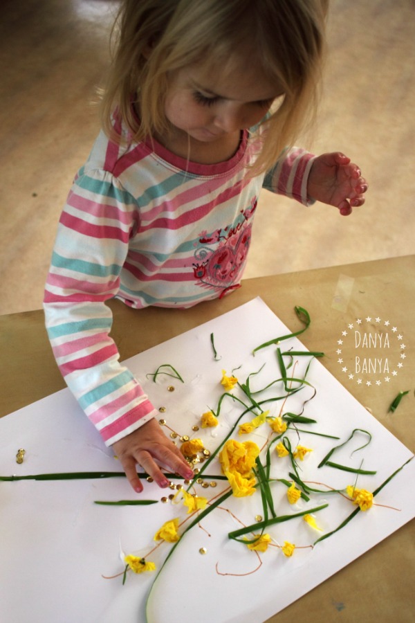 Toddler Art Wattle Collage