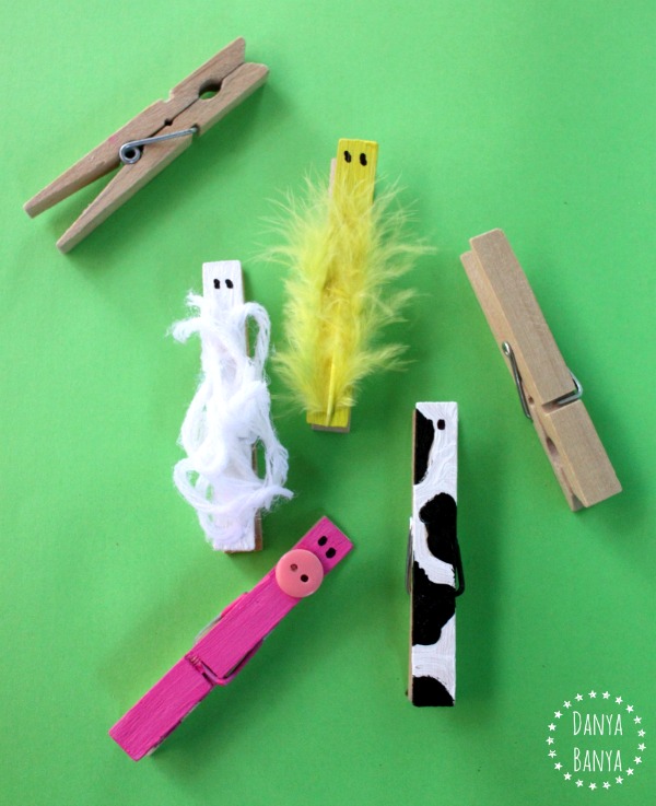 Wooden Peg Farm Animals