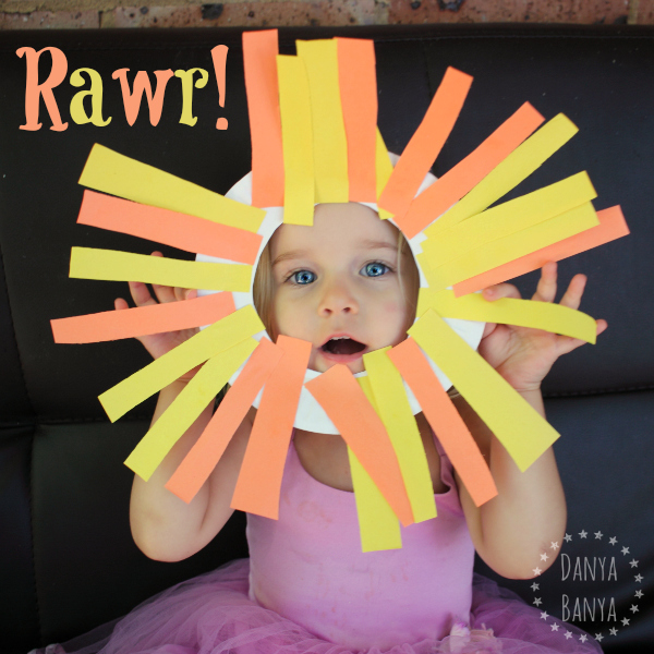 Easy Lion Mask Craft for Toddlers – Danya Banya