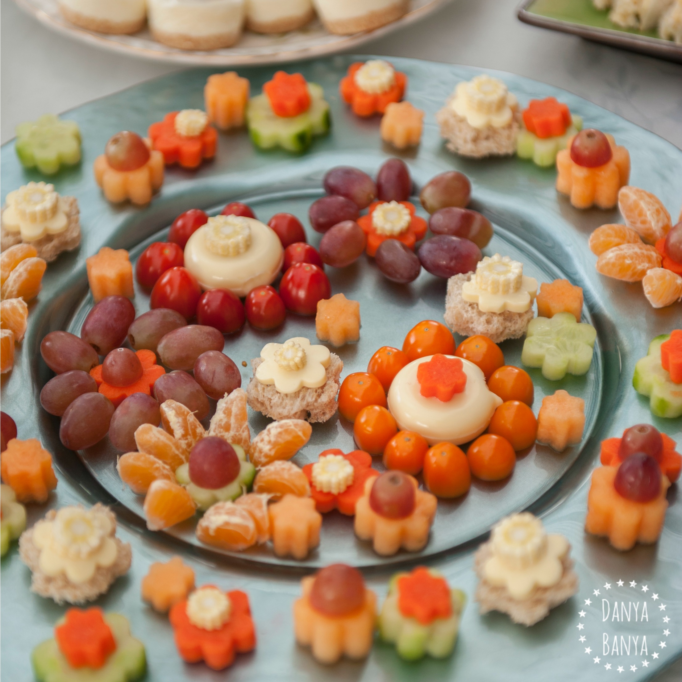 Veg, fruit and cheese platter