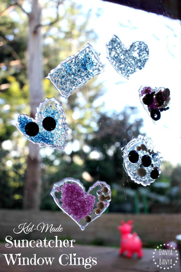 Kid-Made Suncatcher Window Clings