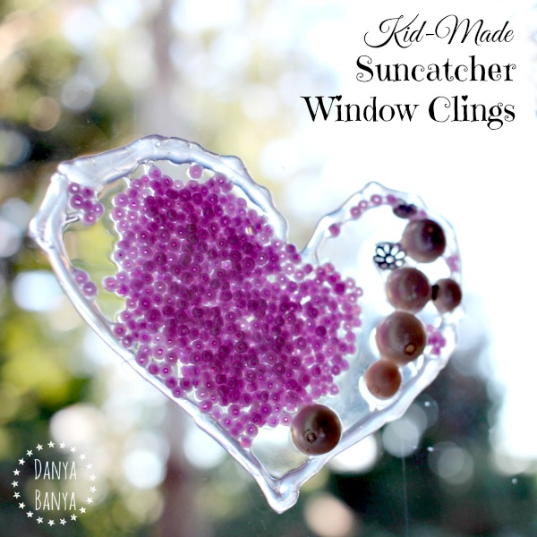 Kid-made Suncatcher Window Clings