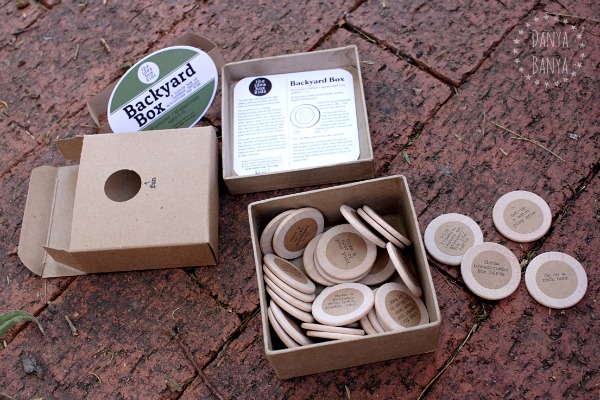 Backyard box - gift idea to encourage kids to play outside