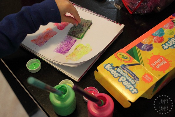 Painting with a sponge