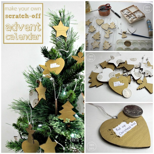 Make your own scratch off Christmas advent calendar (Christmas countdown) with this tutorial