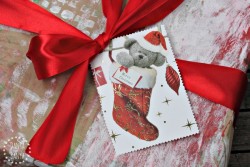 Upcycled Christmas card gift tags