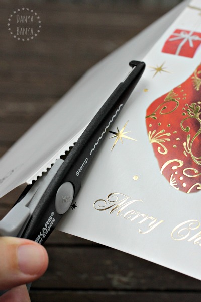 Use decorative scissors to cut gift tags