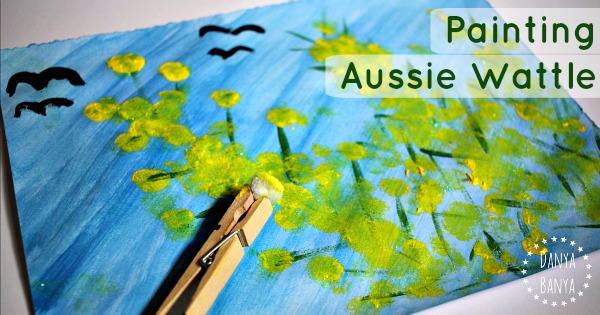 Painting Aussie Wattle