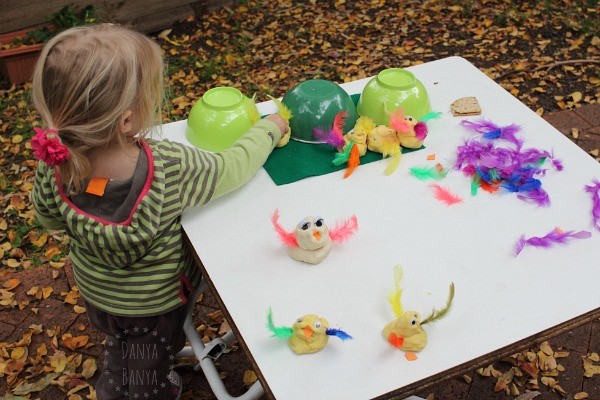 toddler sensory five little duck play