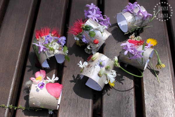 DIY Nature Cuffs - from toilet paper rolls