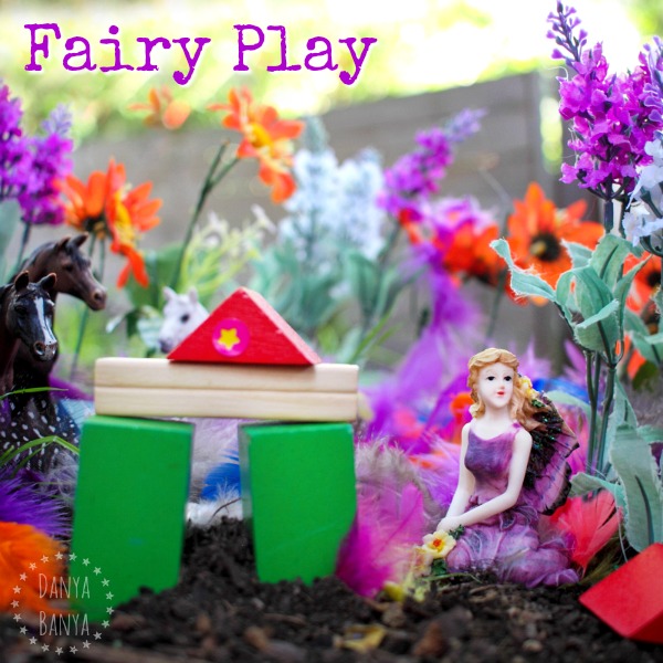 Fairy Play outdoors in the garden