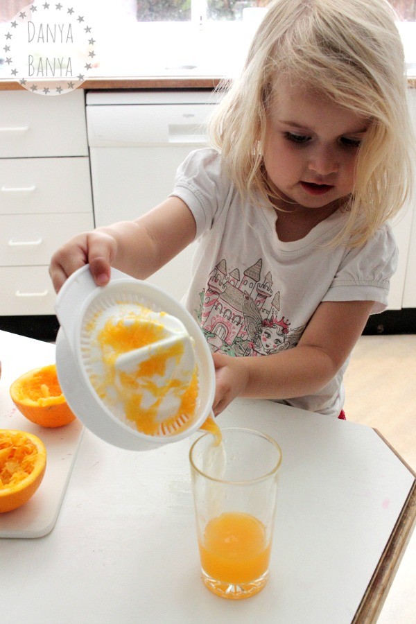 Making orange juice