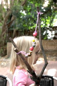 Jingle stick - homemade percussion instrument for kids bells music