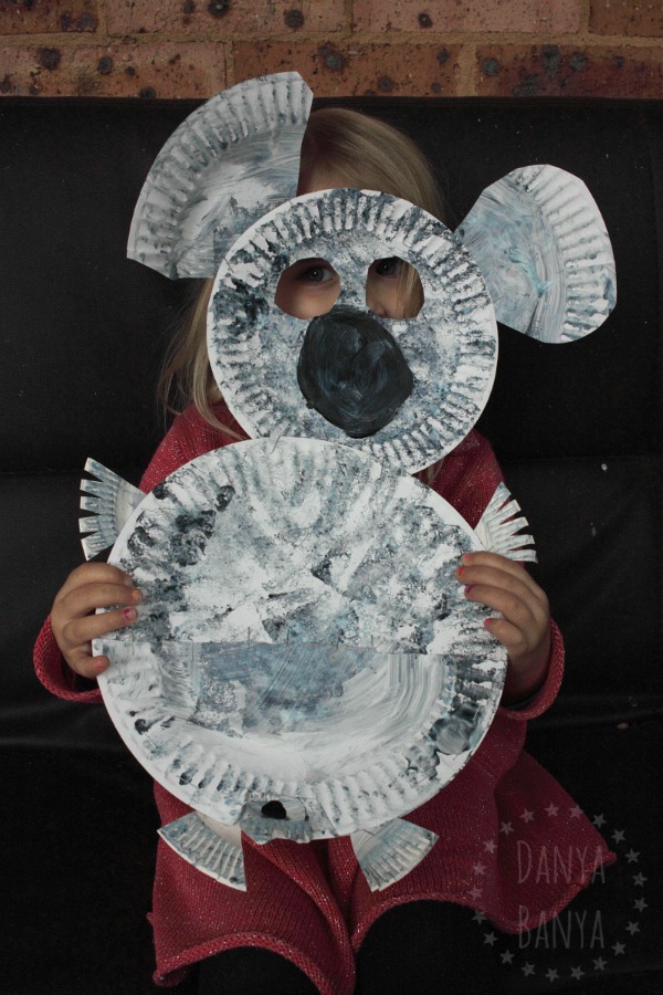 Koala mask craft that kids can make