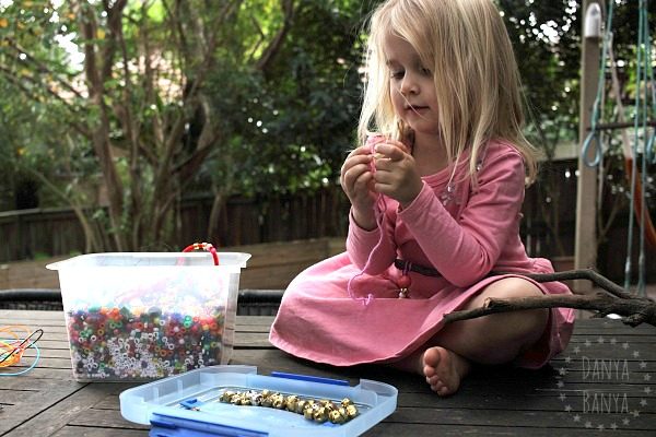 Threading beads and bells