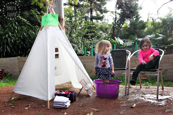 Backyard Day Spa for Kids