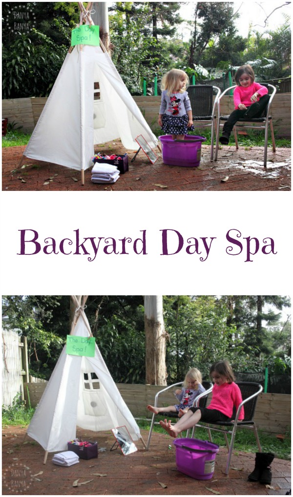 DIY Backyard Day Spa for Kids