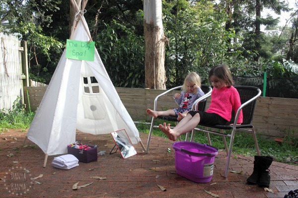 DIY Day Spa in the Backyard